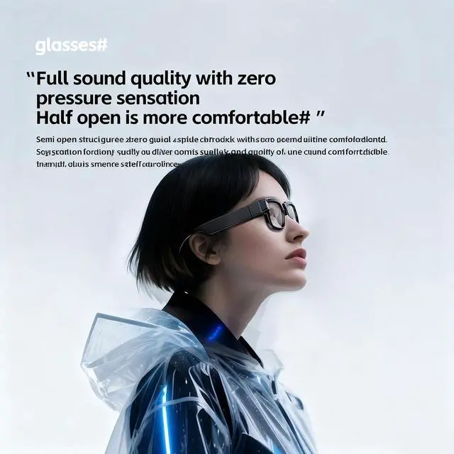 Alt view image 5 of 7 - Recording Video Smart Camera Glasses That Record Video and Audio for Men Women Smart Glasses with Camera Audio Lentes Que Graban Videos Y Audio
