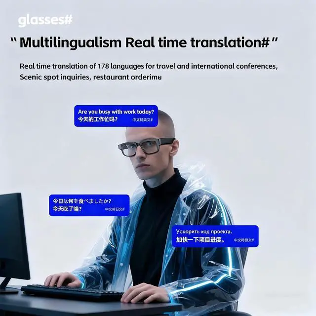Alt view image 3 of 7 - Recording Video Smart Camera Glasses That Record Video and Audio for Men Women Smart Glasses with Camera Audio Lentes Que Graban Videos Y Audio