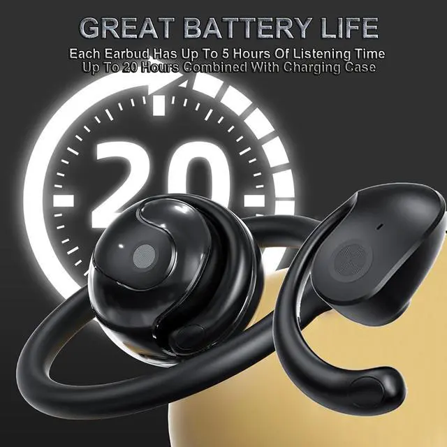 Alt view image 7 of 7 - Outside Open Ear Earbuds Ows Hanging Earphones 5.4 Bluetooth Out Of Ear Open Ear Headphones Outside The Ear Wireless Ear Hanging Bluetooth Headset Bone Conduction Headphones Earbuds Open Over Ear Buds