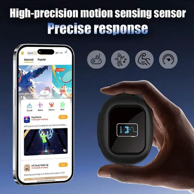 Alt view image 3 of 7 - Smart Earbuds True Wireless Bluetooth 5.4 with Touch Screen Case Motion Sensing TWS Sport Workout Running Gym Earbuds in Ear Headphones Blue Tooth Ear Buds with Locator for iPhones Android