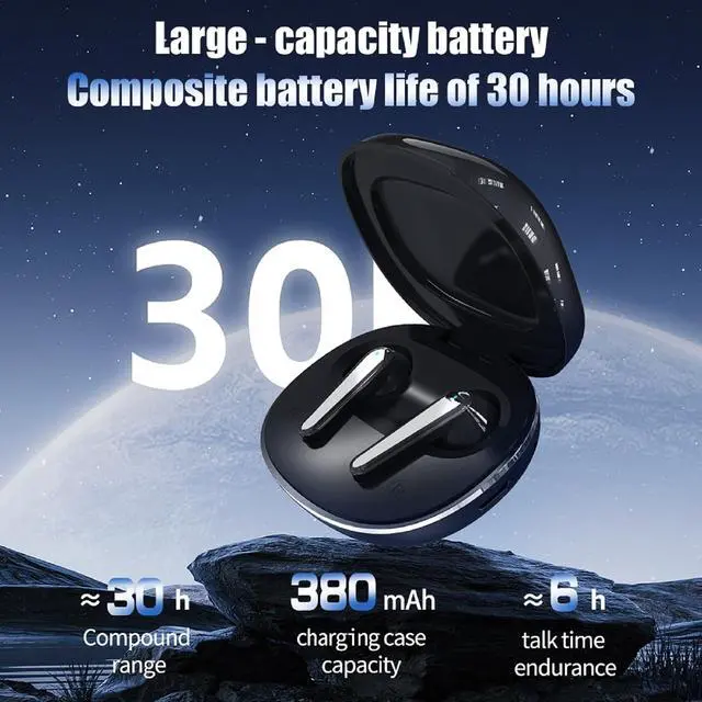 Alt view image 5 of 7 - Smart Earbuds True Wireless Bluetooth 5.4 with Touch Screen Case Motion Sensing TWS Sport Workout Running Gym Earbuds in Ear Headphones Blue Tooth Ear Buds with Locator for iPhones Android