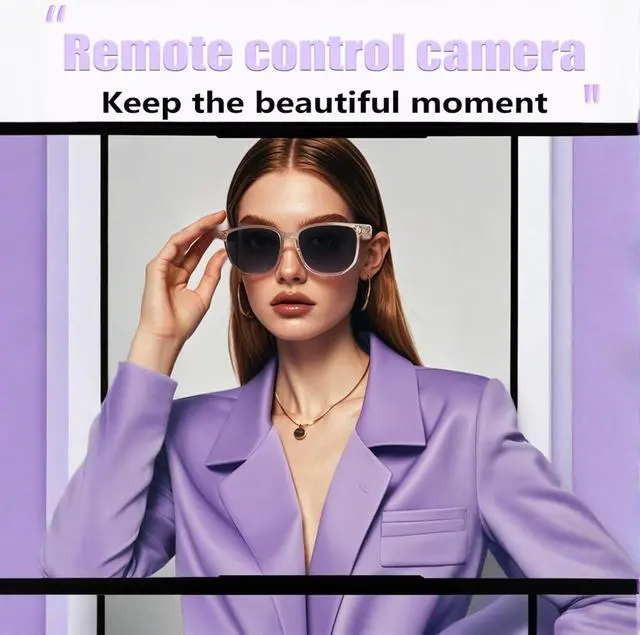 Alt view image 6 of 7 - Smart Glasses For Men Women Wireless Smart Dark Sunglasses With Bluetooth Speakers Audio Glasses Blue Tooth Eyeglasses