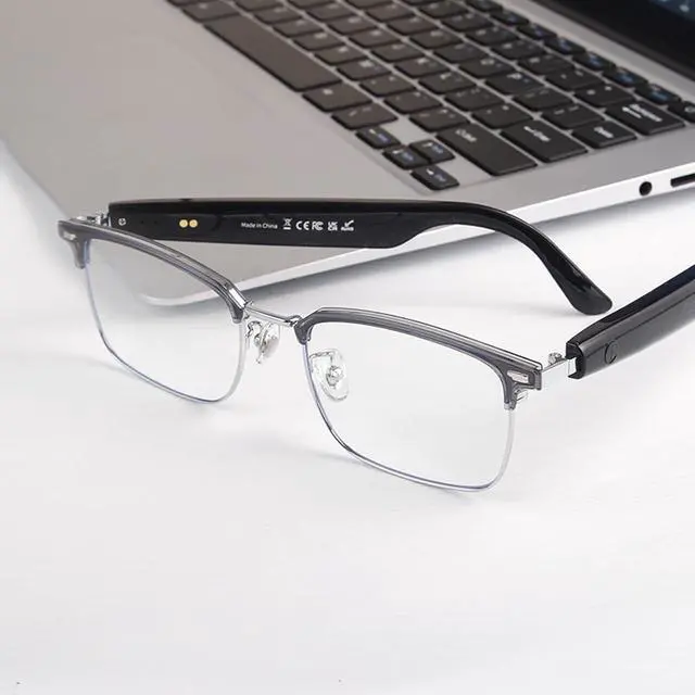 Alt view image 4 of 7 - Bluetooth Smart Glasses for Men Women Photochromic Sunglasses Smart AI Music Glass with Speakers for iPhone Android