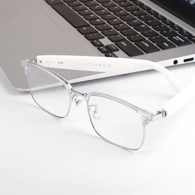 Alt view image 4 of 7 - Bluetooth Smart Glasses for Men Women Photochromic Sunglasses Smart AI Music Glass with Speakers for iPhone Android