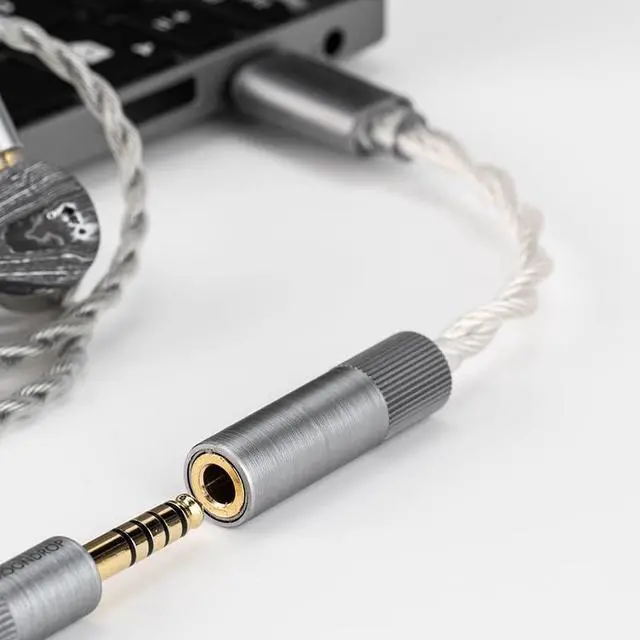 Alt view image 3 of 7 - Moondrop Echo B 32Bit/384kHz Portable USB Type C to Headphone DAC/AMP with 4.4mm Full Balanced Jack Adapter