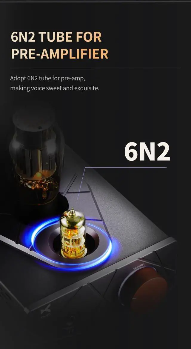 Alt view image 6 of 7 - XDUOO TA 66 Headphone Amplifier 6N2 6N59 High Performance Tube Amplifier