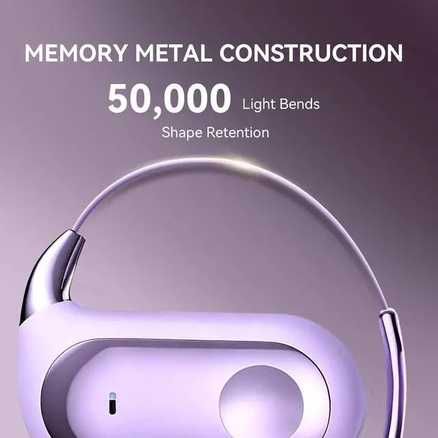 Alt view image 4 of 7 - Wireless Bluetooth Open Ear Earbuds Over The Ear Open Ear Headphones Bone Air Conduction Earbuds that Don't Go in Your Ear with Over Ear Hooks Out of Ear Headphones