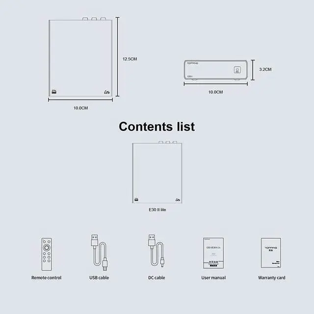 Alt view image 6 of 7 - Topping E30II Lite AK4493S DAC Hi Res Audio XMOS AU208 Touch Operation Pre Amplifier Decoder (Silver)