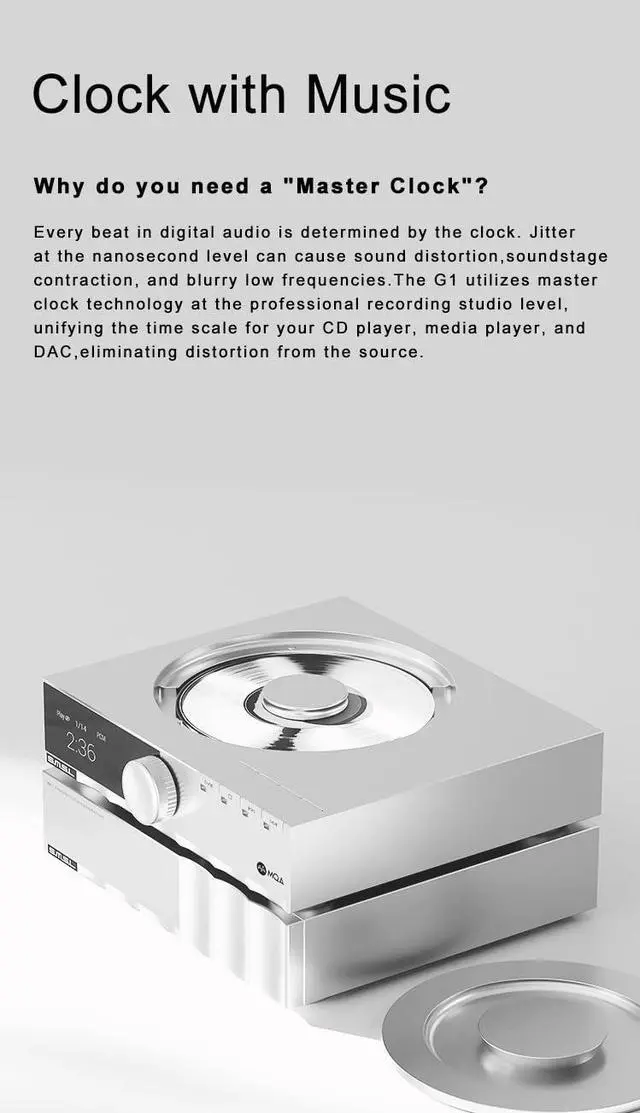 Alt view image 4 of 7 - SMSL G1 External Master Clock 105 DBC/Hz High Precision OCXO Quad Channel Clock Accuracy ±3 ppb 10MHz for for SMSL PL200T/VMV T2/D2R/D200