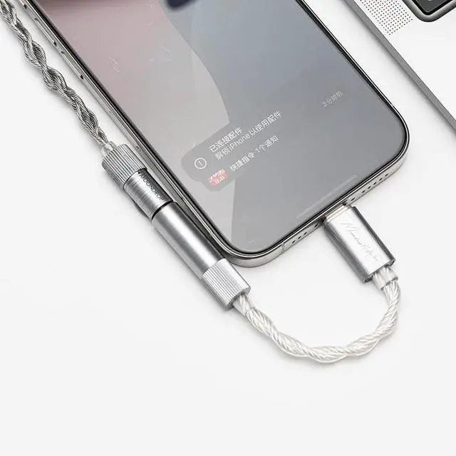 Alt view image 5 of 7 - Moondrop Echo B 32Bit/384kHz Portable USB Type C to Headphone DAC/AMP with 4.4mm Full Balanced Jack Adapter