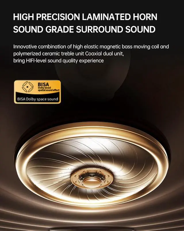 Alt view image 7 of 7 - Over The Ear Earbuds True Powerful Wireless Bluetooth 5.4 Open Ear Earbuds, IPX5 Waterproof Bone Conducion Open Over Ear Buds Bluetooth Headphones Wireless Touch Screen Touchscreen Out of Ear Earbuds