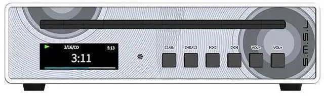 Main image of SMSL PL100 Pro CD Player Multi Function CS43131*2 DAC Chips Supports Lossless MQA Playback 4.4mm Balanced XLR with Remote Control (Silver)