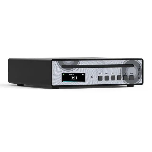 Alt view image 3 of 7 - SMSL PL100 Pro CD Player Multi Function CS43131*2 DAC Chips Supports Lossless MQA Playback 4.4mm Balanced XLR with Remote Control (Black)