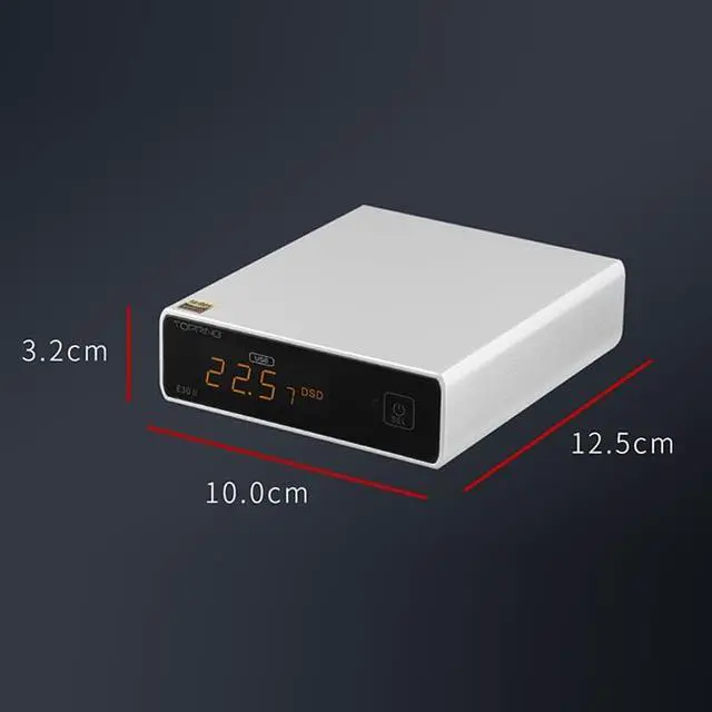 Alt view image 3 of 7 - Topping E30 II Decoder 2*AK4493S DAC Hi Res Audio XMOS AU208 Touch Operation E30II Preamp DAC (Sliver)