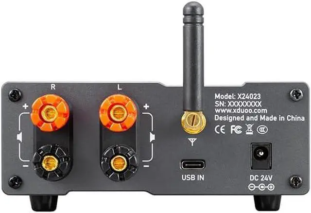 Alt view image 2 of 6 - XDUOO DA 100 Power Amplifier ES9018K2M Output Power 50W*2 Support SBC/AAC/aptX/LDAC USB DAC Headphone Amp