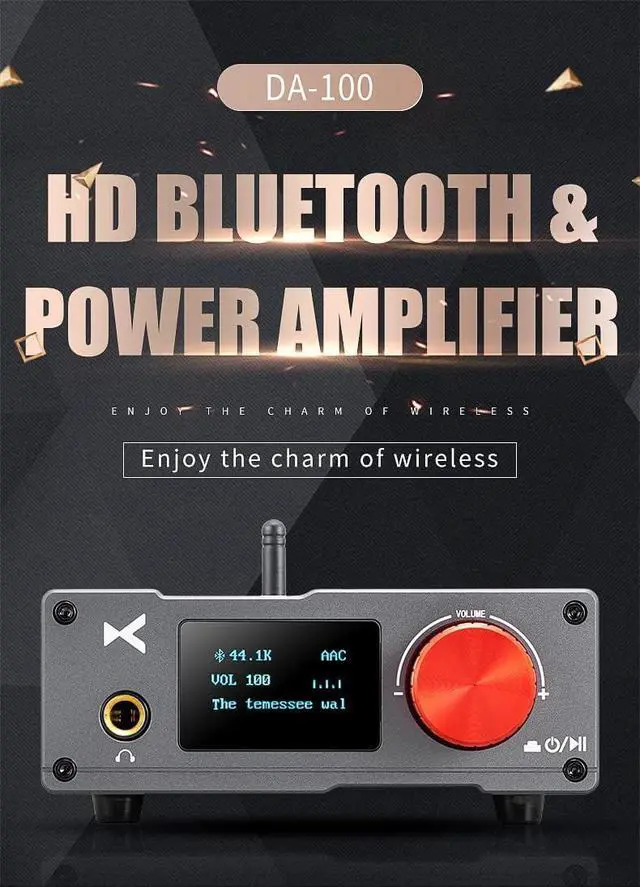 Alt view image 3 of 6 - XDUOO DA 100 Power Amplifier ES9018K2M Output Power 50W*2 Support SBC/AAC/aptX/LDAC USB DAC Headphone Amp
