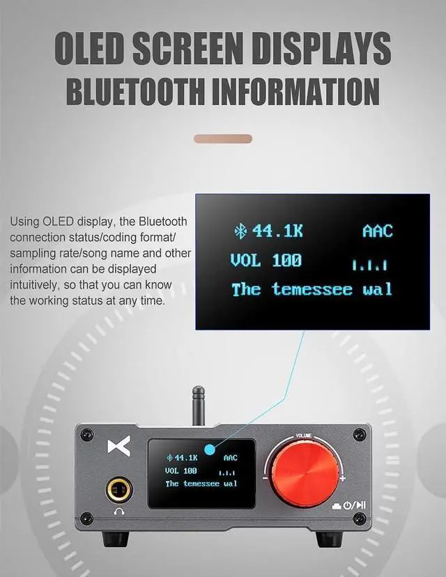 Alt view image 5 of 6 - XDUOO DA 100 Power Amplifier ES9018K2M Output Power 50W*2 Support SBC/AAC/aptX/LDAC USB DAC Headphone Amp