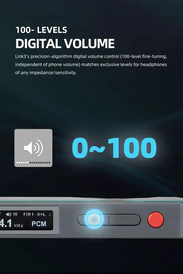 Alt view image 6 of 7 - Fanmusic XDUOO LINK3 USB DAC and Headphone Amplifier ES9039Q2M*2 Decoder 3.5+4.4 Headphone Output