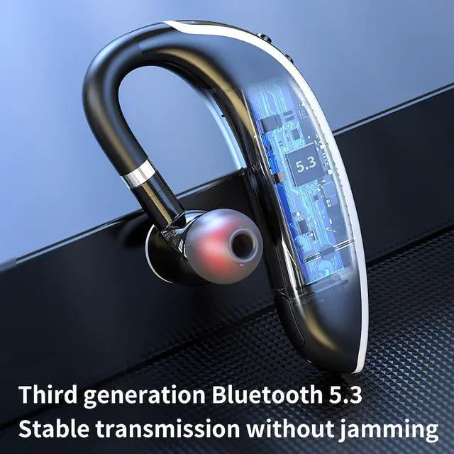 Alt view image 6 of 7 - Wireless Sports Earbuds with Earhooks Single Bluetooth Earpiece Running Over The Ear Ear Buds with Hook for Work Wireless Workout Wrap Around The Ear Earbuds Bluetooth Earphones for Sport