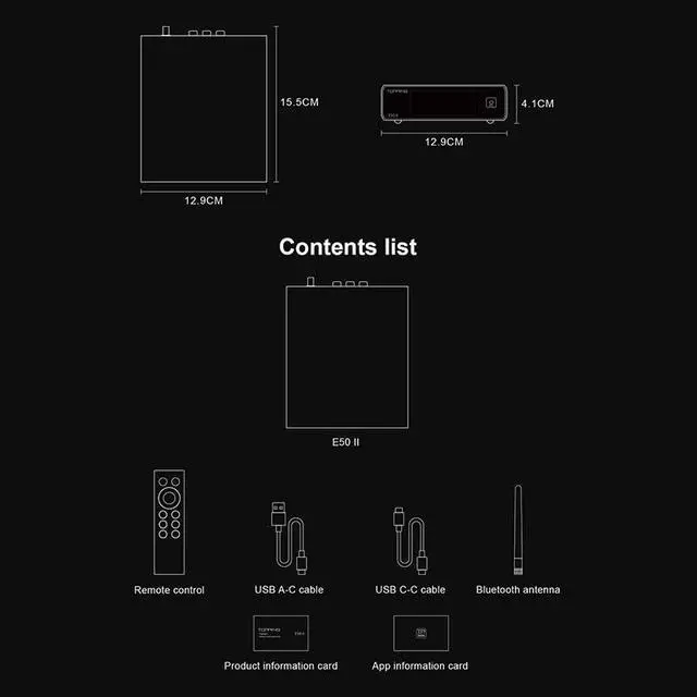 Alt view image 6 of 7 - Topping E50 II DAC AK4497S DSD512 PCM768kHz BT Supported USB Decoder with Remote Control (Silver)