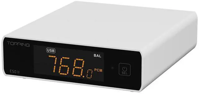 Main image of Topping E50 II DAC AK4497S DSD512 PCM768kHz BT Supported USB Decoder with Remote Control (White)