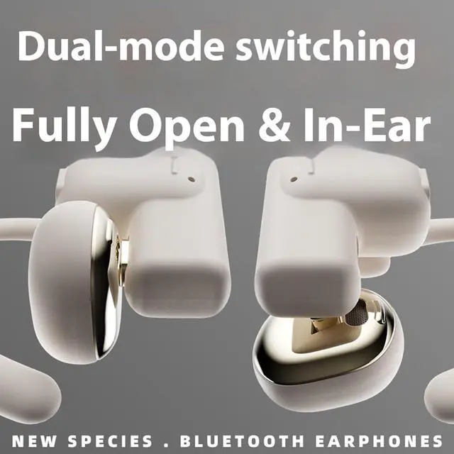 Alt view image 2 of 6 - Wireless Bluetooth Open Ear Headphones Over Open Ear Earbuds Bone Air Conduction Headphones Out of Ear Over The Ear Earbuds That Don't Go in Your Ear with Over Ear Hooks