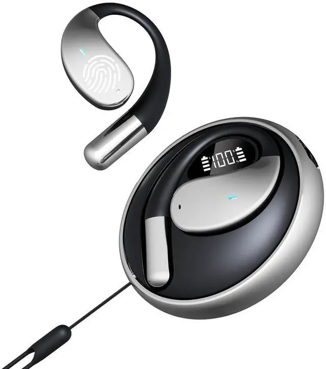 Main image of YYKQ93AI Open Over Ear AI Headphones Language Translator Real Time for iPhone Android Earpiece Ear Bud Spanish Translator Device AI Earbuds Translate Earphone