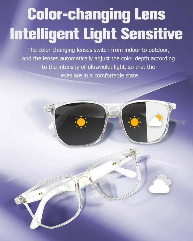 Alt view image 2 of 7 - Bluetooth Smart Glasses Sunglasses for Men Women Polarized Eyeglasses Headphones Bluetooth 5.4 Audio Glasses with Speakers Listenable Songs Blue Tooth Smartglasses Sunglasses for iPhone Android