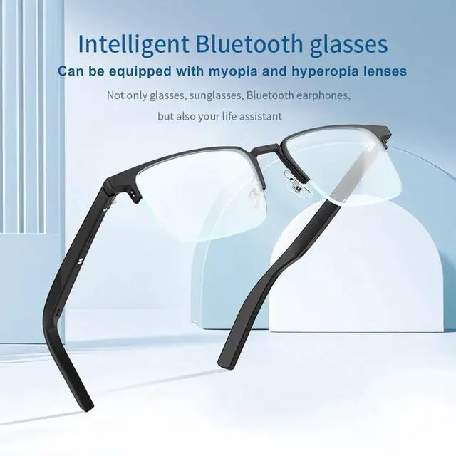 Alt view image 3 of 7 - Audio Smart Bluetooth Glasses for Men Women with Speakers Wireless Blue Tooth Control Speaker Glasses with Speakers for Men Women Bluetooth Eyeglasses Smart Glass Gafas Inteligentes para Hombre