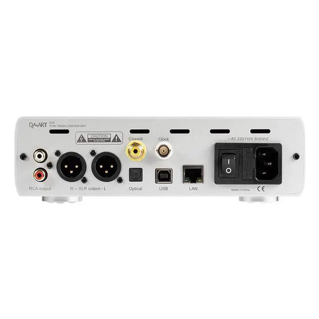 Alt view image 3 of 7 - DAART Yulong D39 Network Streaming DAC High Technical Performance Decoder DSD1024 PCM768KHZ ESS9039PRO (Silver)