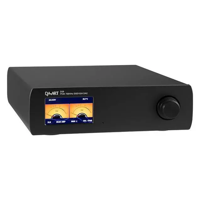 Alt view image 2 of 7 - DAART Yulong D39 Network Streaming DAC High Technical Performance Decoder DSD1024 PCM768KHZ ESS9039PRO (Black)
