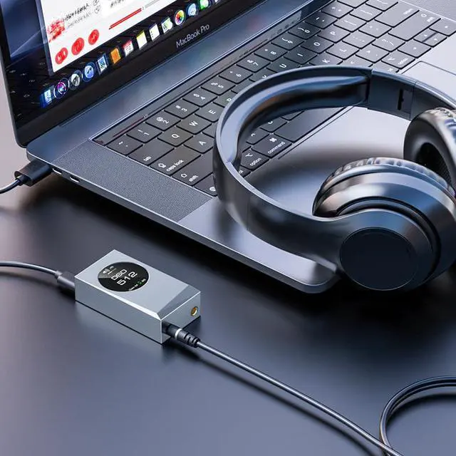 Alt view image 3 of 7 - AUDIRECT Team 1 ES9281AC PRO Portable DAC/AMP Decoder Headphone Amplifier