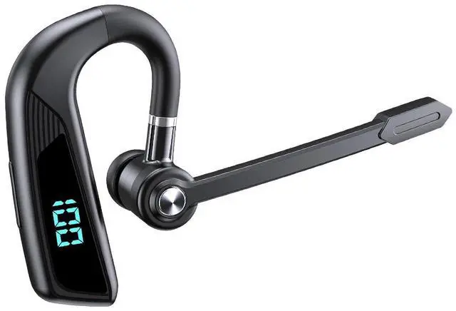 Main image of Wireless Bluetooth Earpiece for Cell Phone Single Ear Headset Wireless Blue Tooth Earpiece Single Trucker Bluetooth Microphone Headset for Driving Business Single Ear Headset with Earhooks