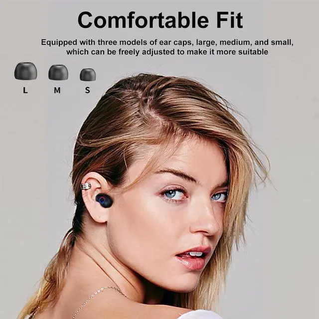 Alt view image 3 of 7 - Wireless Invisible Earbuds Small Sport Earbuds Headphones Earphones for Small Ear Canals Invisible Hidden Tiny Wireless Ear Buds for Small Ears Bluetooth in Ear Discreet Ear Buds for Work