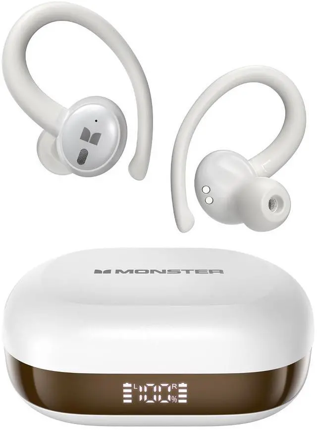 Main image of Monster N Lite 216 Wireless Earbuds, Bluetooth 6.0 Headphones Noise Cancelling, Comfort Fit Ear Buds, Deep Bass Over Ear Buds 48H Playtime IPX6 Waterproof Earphones for Running/Workout/Gym