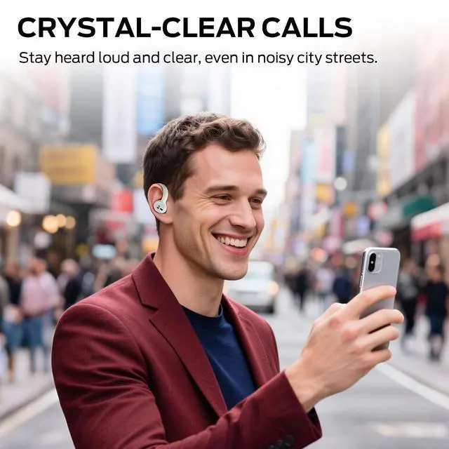 Alt view image 7 of 7 - Monster N Lite 216 Wireless Earbuds, Bluetooth 6.0 Headphones Noise Cancelling, Comfort Fit Ear Buds, Deep Bass Over Ear Buds 48H Playtime IPX6 Waterproof Earphones for Running/Workout/Gym