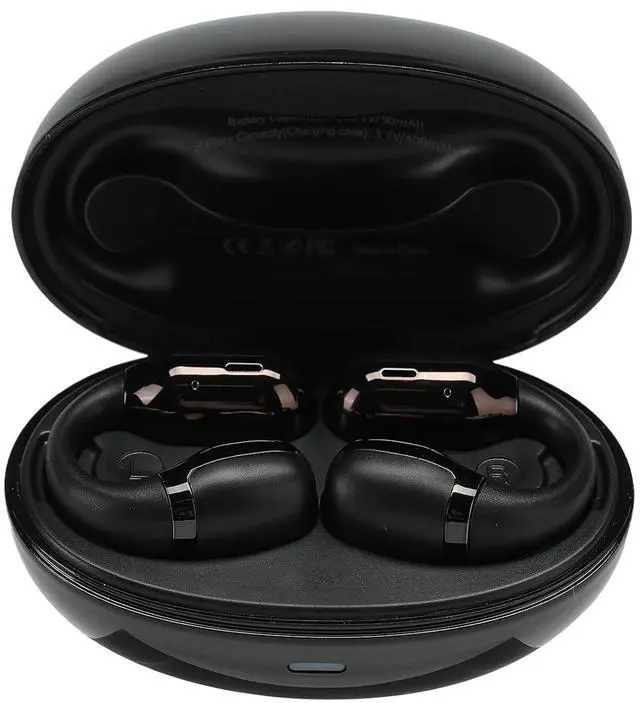 Main image of Open Ear Clip On Earbuds, Bluetooth 5.4 Wireless Headphones IP65 Waterproof Lightweight 16H Playtime Touch Control Earphones Comfort Design for Small Ears&Glasses