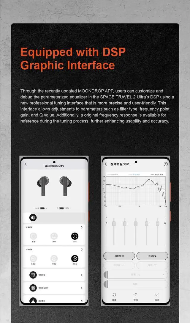 Alt view image 7 of 7 - Moondrop Space Travel 2 Ultra + Magnetic Protective case TWS Bluetooth 6.0 LDAC 13mm Wireless Earphones