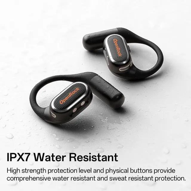 Alt view image 5 of 7 - Link 20 Open Ear Headphones with Detachable Boom Mic, 5 Mic Call Noise Cancelling, 52H Battery Life, IPX7 Waterproof, Wireless Headset for Work Call and Meeting, Sports
