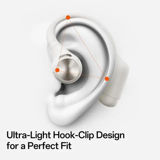 Alt view image 4 of 6 - S2 Open Ear Headphones, 7G Ultra Light Design, Hi Res LDAC Audio, Triple Water Resistant, Bluetooth 6.0, Effortless Photography, 32H Playtime, Smart APP, Clear Call, Wireless Sports Earbuds