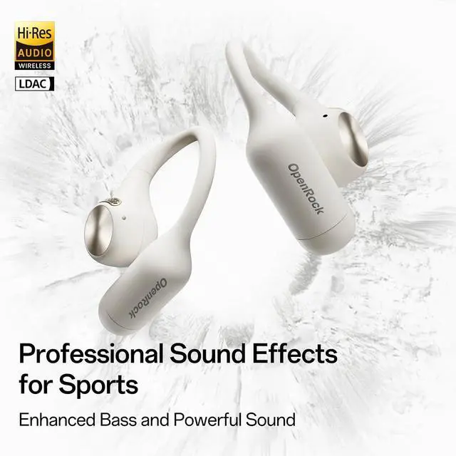 Alt view image 3 of 6 - S2 Open Ear Headphones, 7G Ultra Light Design, Hi Res LDAC Audio, Triple Water Resistant, Bluetooth 6.0, Effortless Photography, 32H Playtime, Smart APP, Clear Call, Wireless Sports Earbuds