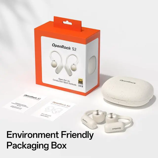 Alt view image 6 of 6 - S2 Open Ear Headphones, 7G Ultra Light Design, Hi Res LDAC Audio, Triple Water Resistant, Bluetooth 6.0, Effortless Photography, 32H Playtime, Smart APP, Clear Call, Wireless Sports Earbuds