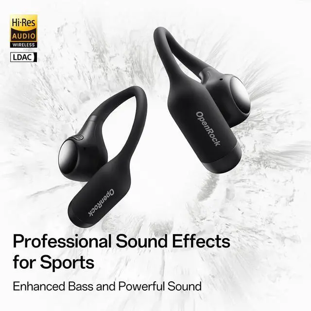 Alt view image 3 of 7 - S2 Open Ear Headphones, 7G Ultra Light Design, Hi Res LDAC Audio, Triple Water Resistant, Bluetooth 6.0, Effortless Photography, 32H Playtime, Smart APP, Clear Call, Wireless Sports Earbuds