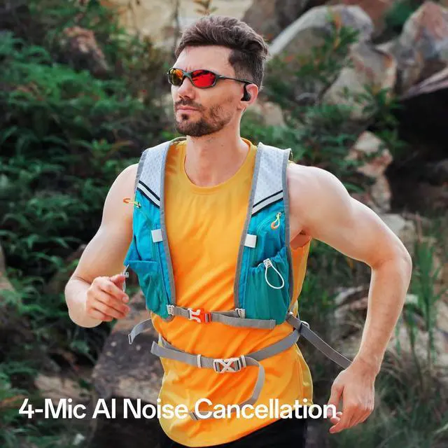 Alt view image 6 of 7 - S2 Open Ear Headphones, 7G Ultra Light Design, Hi Res LDAC Audio, Triple Water Resistant, Bluetooth 6.0, Effortless Photography, 32H Playtime, Smart APP, Clear Call, Wireless Sports Earbuds