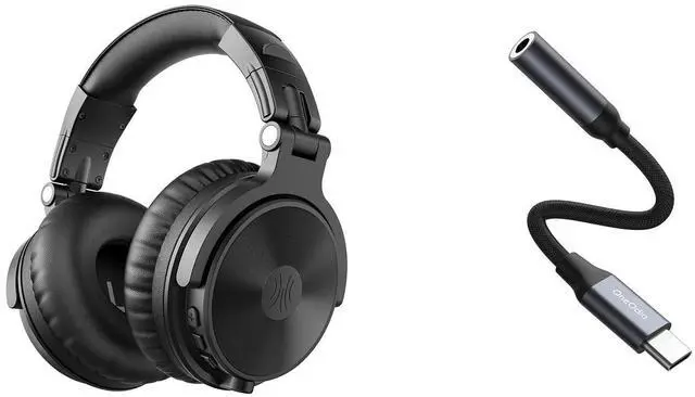 Main image of Bluetooth Over Ear Headphone and USB C to 3.5 mm Adapter