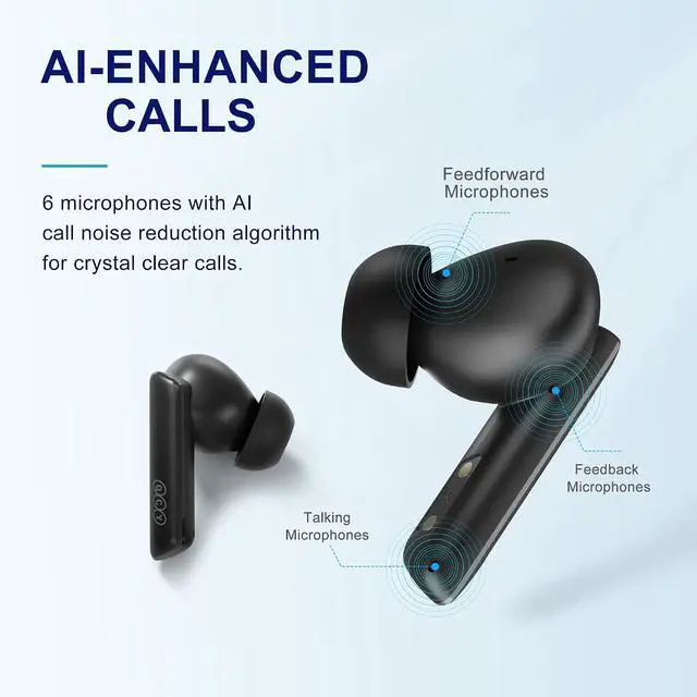 Alt view image 5 of 7 - HT05 MeloBuds Black and T13 ANC Earbuds Black