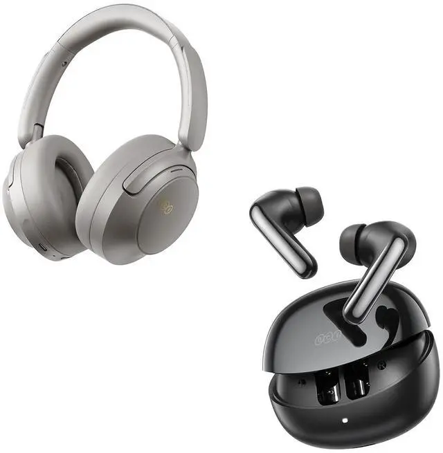 Main image of H3S Headphones Grey + Melobuds N60 Earbuds Black