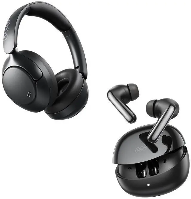 Main image of H3 Pro Headphones Black + Melobuds N60 Earbuds Black