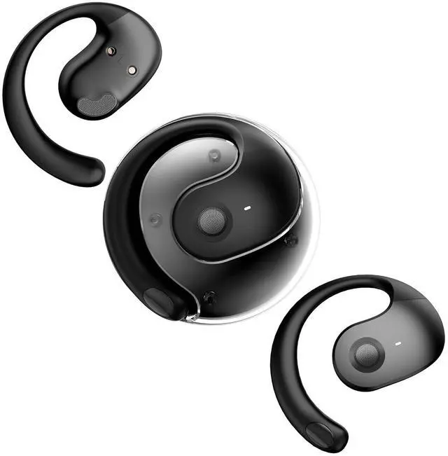 Main image of Over The Ear Earbuds Open Ear Buds Headphones Over Ear Air Bone Conduction Earbuds Earphones Bone Conducting Air Bone Conduction Headphones Bluetooth Over Ear Black