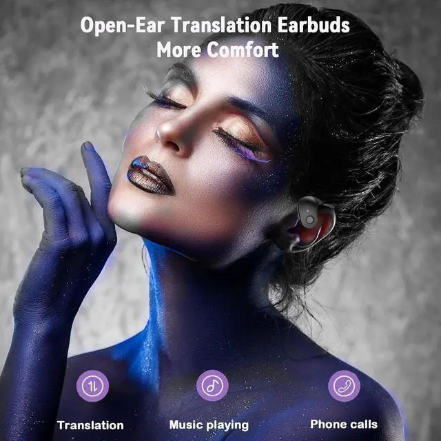 Alt view image 6 of 7 - Ai Translation Earbuds Real Time 144 Languages Translator Earbuds Real Time Translating Ai Headphones Language Translation AudíFonos Traductores Traductor De Ingles EspañOl